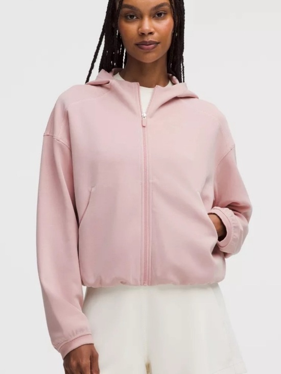 lululemon athletica Tops - Lululemon Pink Softstreme Full-Zip Hoodie